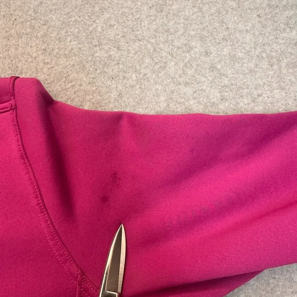Nike Therma-FIT Fleece Matching Set Hot Fuchsia Pink Sweatshirt Joggers M Crop